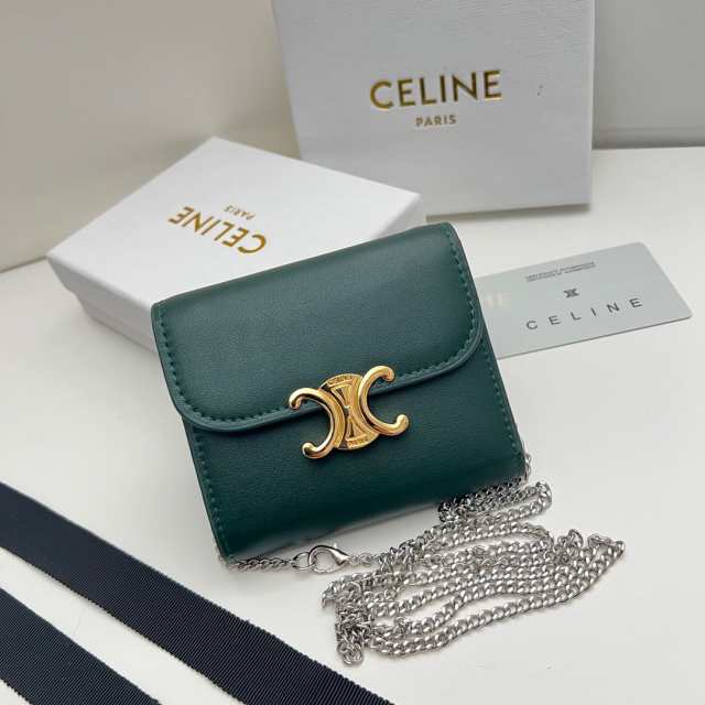 CELINE セリーヌ celine スモール ウォレット 新品 ミニ フラップ 三